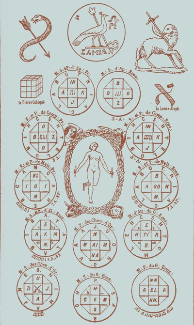 Twenty-First Key of the Tarot by Éliphas after Lévi
